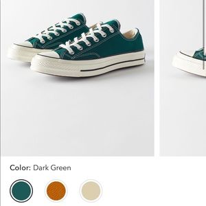 NWOB Converse chuck 70 vintage dark green
